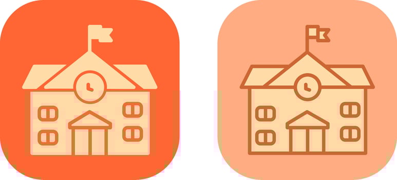 School Icon Design vector