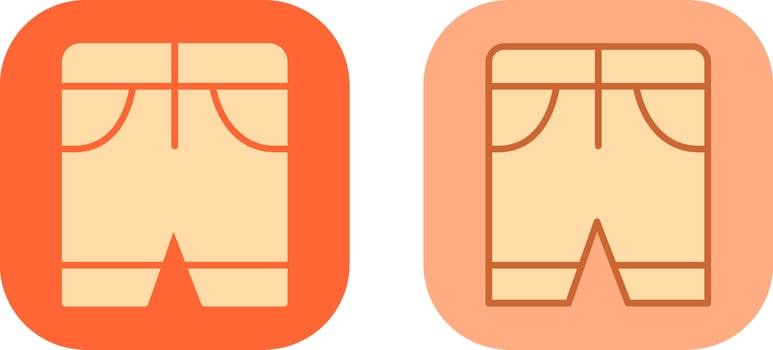 Shorts Icon Design vector