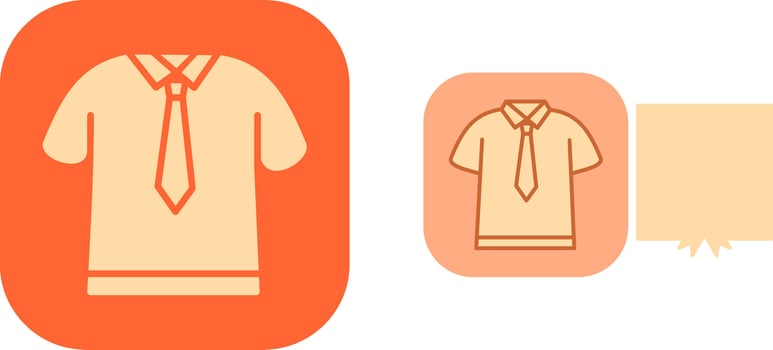 Shirt and Tie Icon vector