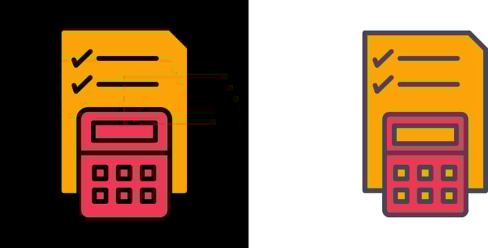 Calculation Icon Design vector