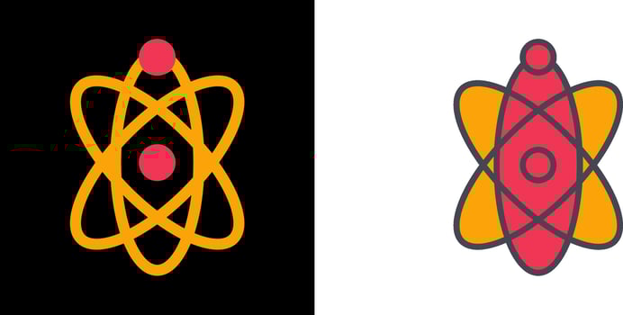 Atom Icon Design vector