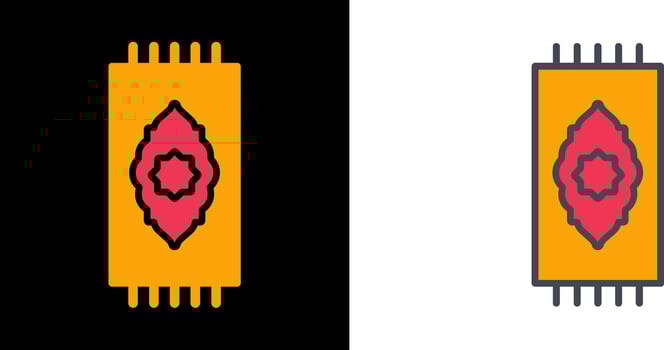 Prayer Rug Icon vector