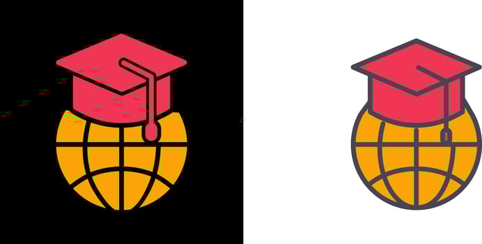 Global Education Icon vector