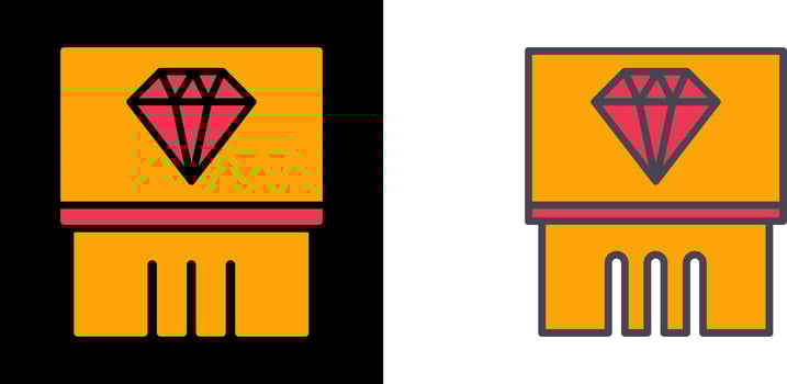 Diamond Exhibit Icon vector