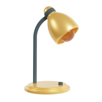 3d Desk Lamp Illustration Icon png