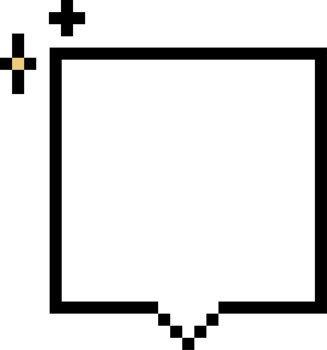8bit retro game pixel speech bubble balloon icon sticker memo keyword planner text box banner, flat transparent element design png