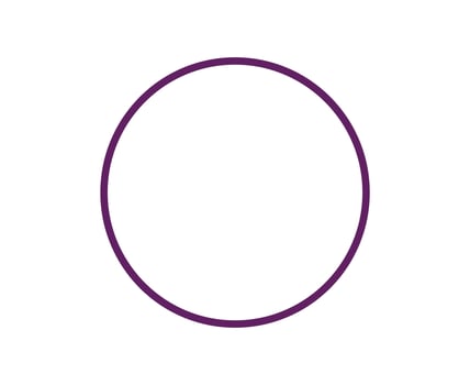 Circle Shape Outline Purple Stroke Circle Symbol Illustration vector
