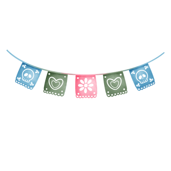 Party bunting flag for celebration png