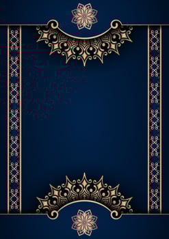 Luxury background with golden mandala ornament vector