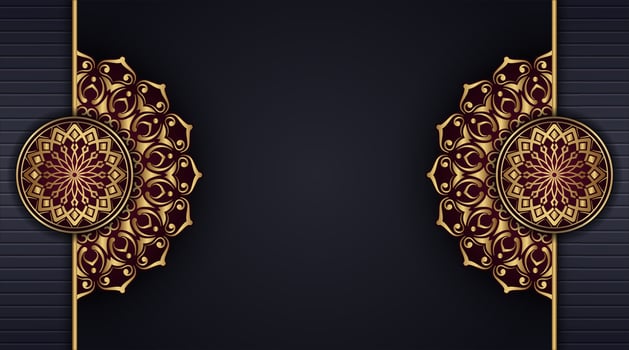Luxury background with ornamental mandala vector