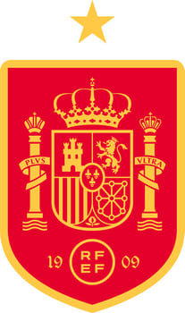 The logo of the national football team of Spain vector