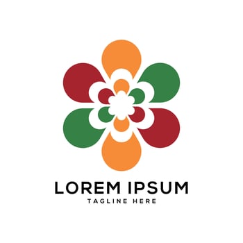 Abstract colorful creative modern design logo template vector