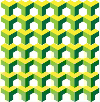 seamless pattern with hexagons design vector