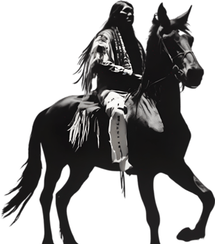 AI generated Portrait of a Native American Indian. png