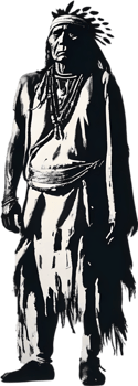 AI generated Portrait of a Native American Indian. png