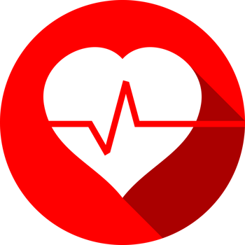 heart with wave pulse heartbeat icon png