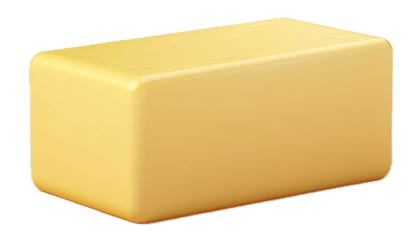 AI generated Block of Butter png
