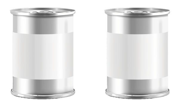 AI generated Blank Tin Can with Pull Tab on White png