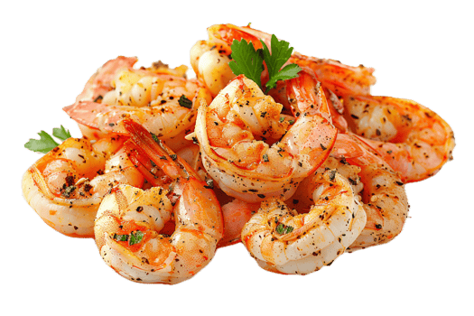 AI generated Cooked Shrimps png