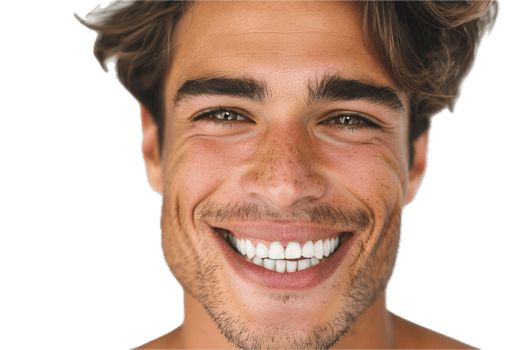 AI generated Close-Up of Man's Smile with Healthy White Teeth png