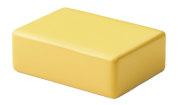 AI generated Block of Butter png