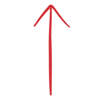 Red Arrow Line Up Or Top Sketch Arrow Line Element png