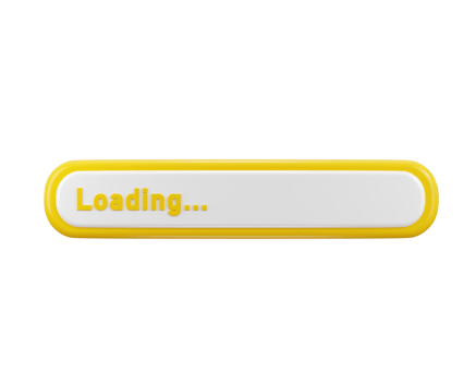 loading bar icon 3d render png