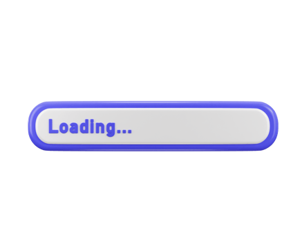 loading bar icon 3d render png