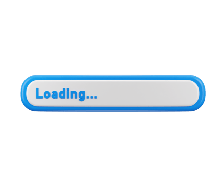 loading bar icon 3d render png