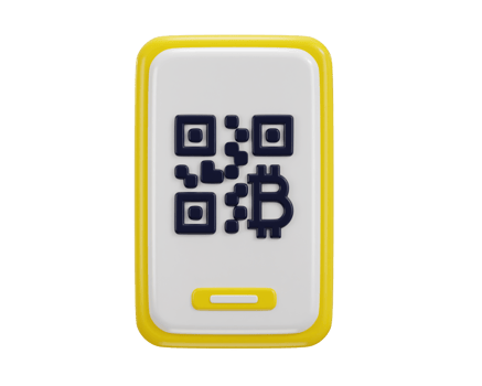 Smart phone with qr code scanner icon concept of online payment system icon 3d render png