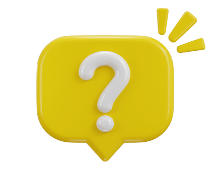 3d question mark icon sign on asking FAQ and QA answer solution information. Have a question mark icon illustration png