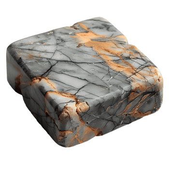 Marble stone . Piece of marble stone top view. Marble flat lay . Marble stone for flat lay product placement and presentation png