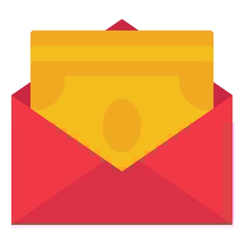 Paycheck Labour day icon illustration vector