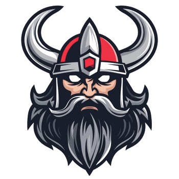 Collection of Viking Head Logo Designs Isolated png