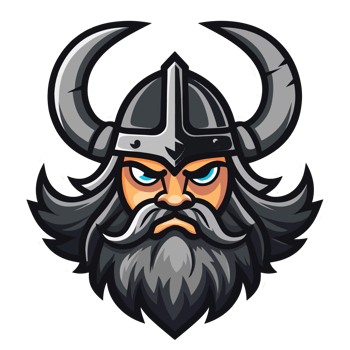 Collection of Viking Head Logo Designs Isolated png