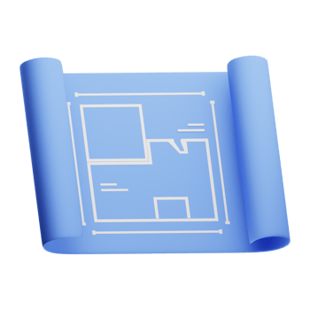 3D Illustration blueprint png