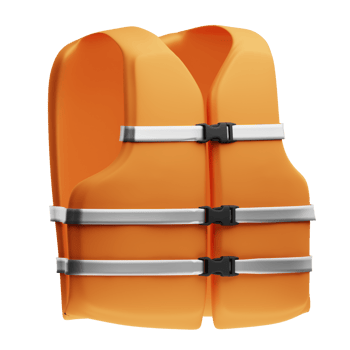 3D Illustration safety vest png
