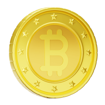 3D Illustration bitcoin png