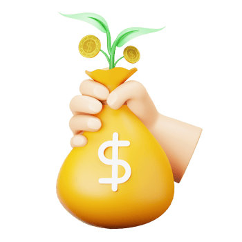 3D Illustration money reserved png