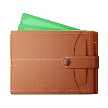 3D Illustration wallet png