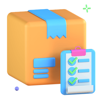 3D Illustration package order png