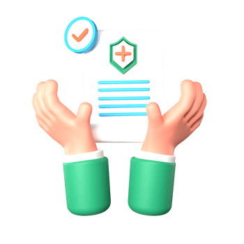 3D illustration health icon policyholder png