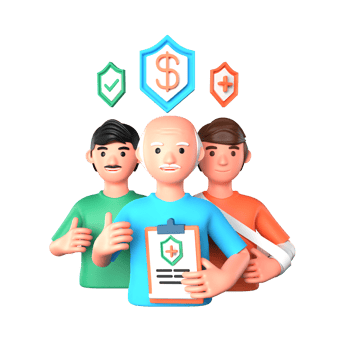 3D illustration health icon social insurance png