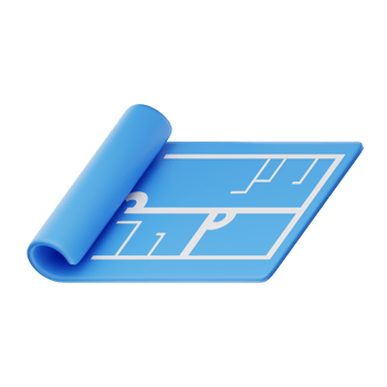 3D Illustration Real Estate blueprint png