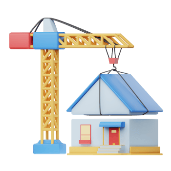 3D Illustration Real Estate construction png