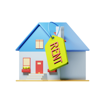 3D Illustration Real Estate house for rent png