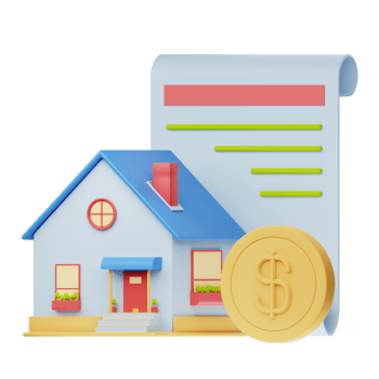 3D Illustration Real Estate mortgage png