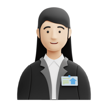 3D Illustration Real Estate real estate agent female png