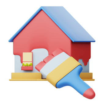 3D Illustration Real Estate renovation png