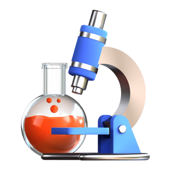 3D illustration education icon research png